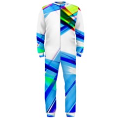 Lines Vibrations Wave Pattern OnePiece Jumpsuit (Men) 