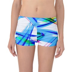 Lines Vibrations Wave Pattern Boyleg Bikini Bottoms