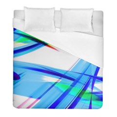 Lines Vibrations Wave Pattern Duvet Cover (full/ Double Size) by Celenk