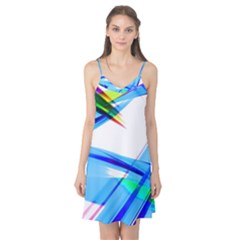 Lines Vibrations Wave Pattern Camis Nightgown