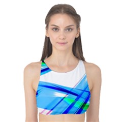 Lines Vibrations Wave Pattern Tank Bikini Top