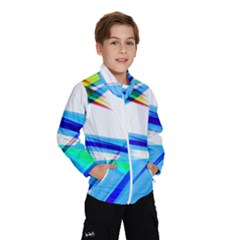 Lines Vibrations Wave Pattern Wind Breaker (Kids)