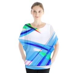 Lines Vibrations Wave Pattern Blouse