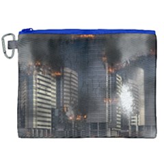 Destruction Apocalypse War Disaster Canvas Cosmetic Bag (xxl) by Celenk