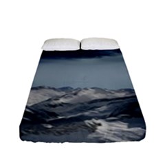 Mountain Landscape Sky Snow Fitted Sheet (full/ Double Size) by Celenk