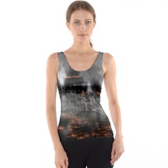 Destruction War Conflict Explosive Tank Top by Celenk