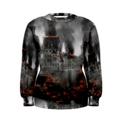 Destruction War Conflict Explosive Women s Sweatshirt by Celenk