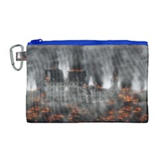 Destruction War Conflict Explosive Canvas Cosmetic Bag (large) by Celenk