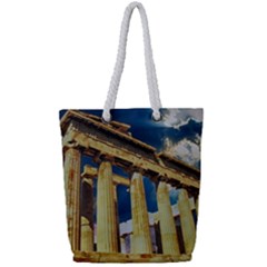 Athens Greece Ancient Architecture Full Print Rope Handle Tote (small)