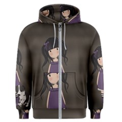 Dolly Girl And Dog Men s Zipper Hoodie by Valentinaart