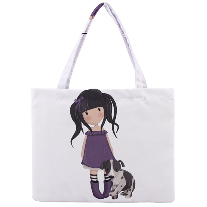 Dolly girl and dog Mini Tote Bag