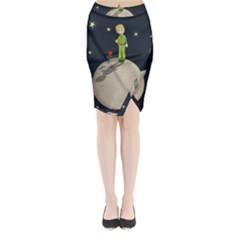The Little Prince Midi Wrap Pencil Skirt by Valentinaart