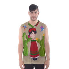 Frida Kahlo Doll Men s Basketball Tank Top by Valentinaart