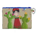 Frida Kahlo doll Canvas Cosmetic Bag (XL) View2