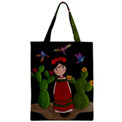 Frida Kahlo Doll Zipper Classic Tote Bag by Valentinaart