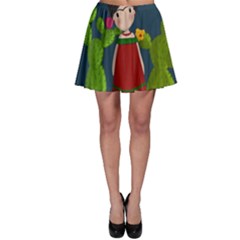 Frida Kahlo Doll Skater Skirt by Valentinaart