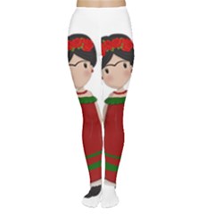 Frida Kahlo Doll Women s Tights by Valentinaart