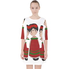 Frida Kahlo Doll Pocket Dress by Valentinaart