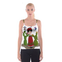 Frida Kahlo Doll Spaghetti Strap Top by Valentinaart