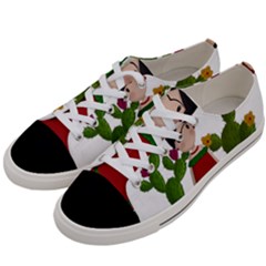 Frida Kahlo Doll Women s Low Top Canvas Sneakers by Valentinaart
