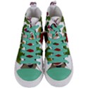 Frida Kahlo doll Women s Mid-Top Canvas Sneakers View1