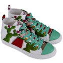 Frida Kahlo doll Women s Mid-Top Canvas Sneakers View3