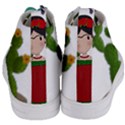 Frida Kahlo doll Women s Mid-Top Canvas Sneakers View4