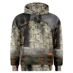 Castle Ruin Attack Destruction Men s Overhead Hoodie by Celenk