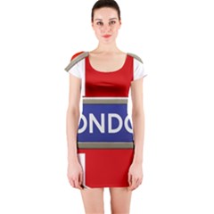 London England Short Sleeve Bodycon Dress by Celenk