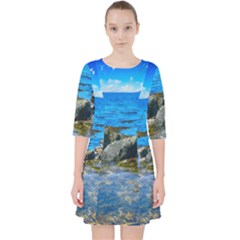 Shoreline Sea Coast Beach Ocean Pocket Dress by Celenk