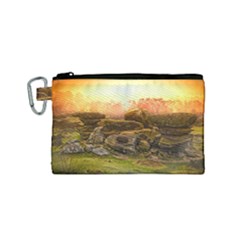 Rocks Outcrop Landscape Formation Canvas Cosmetic Bag (small) by Celenk