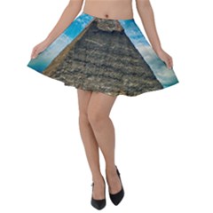 Pyramid Egypt Ancient Giza Velvet Skater Skirt by Celenk