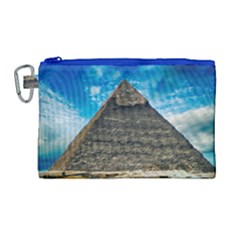 Pyramid Egypt Ancient Giza Canvas Cosmetic Bag (large) by Celenk