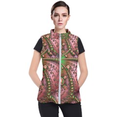 Fractal Symmetry Math Visualization Women s Puffer Vest by Celenk