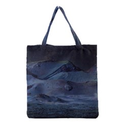 Landscape Night Lunar Sky Scene Grocery Tote Bag by Celenk