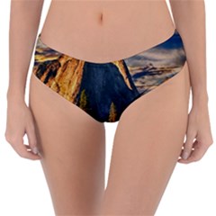 Mountains Landscape Rock Forest Reversible Classic Bikini Bottoms by Celenk