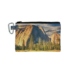 Mountains Landscape Rock Forest Canvas Cosmetic Bag (small) by Celenk