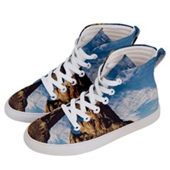 Mountain Desert Landscape Nature Men s Hi-top Skate Sneakers by Celenk