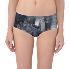 Apocalypse War Armageddon Mid-Waist Bikini Bottoms