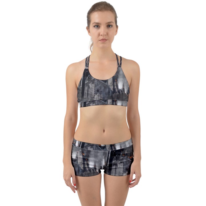 Apocalypse War Armageddon Back Web Sports Bra Set