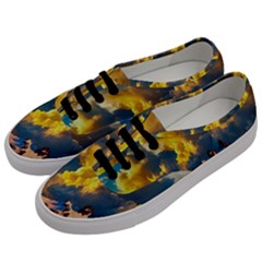 Mountains Clouds Landscape Scenic Men s Classic Low Top Sneakers by Celenk