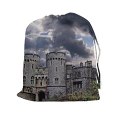 Castle Building Architecture Drawstring Pouches (xxl) by Celenk