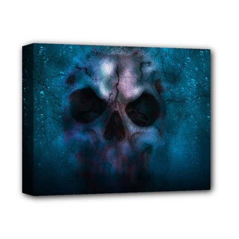 Skull Horror Halloween Death Dead Deluxe Canvas 14  X 11  by Celenk