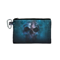 Skull Horror Halloween Death Dead Canvas Cosmetic Bag (small)