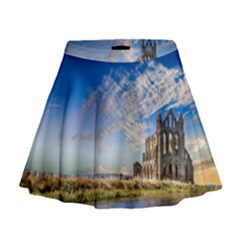 Ruin Church Ancient Architecture Mini Flare Skirt by Celenk