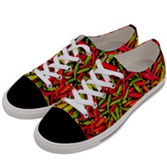 Chilli Pepper Spicy Hot Red Spice Women s Low Top Canvas Sneakers by Celenk