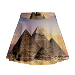 Pyramids Egypt Mini Flare Skirt