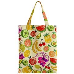 Cute Fruits Pattern Zipper Classic Tote Bag by paulaoliveiradesign