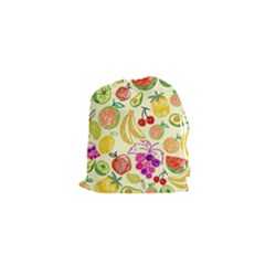 Cute Fruits Pattern Drawstring Pouches (xs)  by paulaoliveiradesign