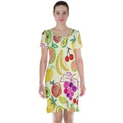 Cute Fruits Pattern Short Sleeve Nightdress